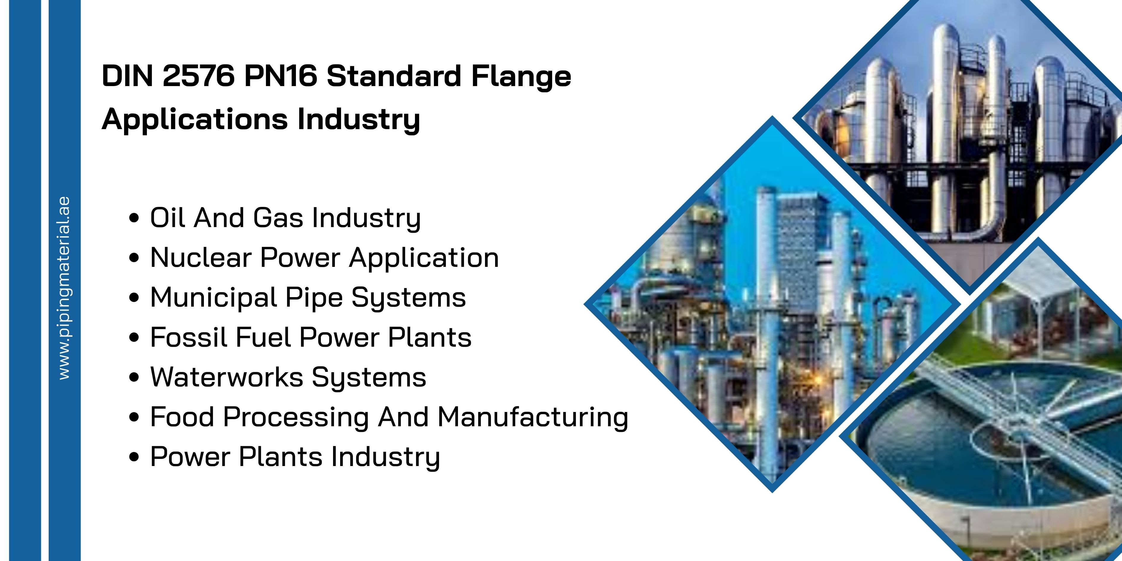 DIN 2576 PN16 Standard Flange Applications Industry