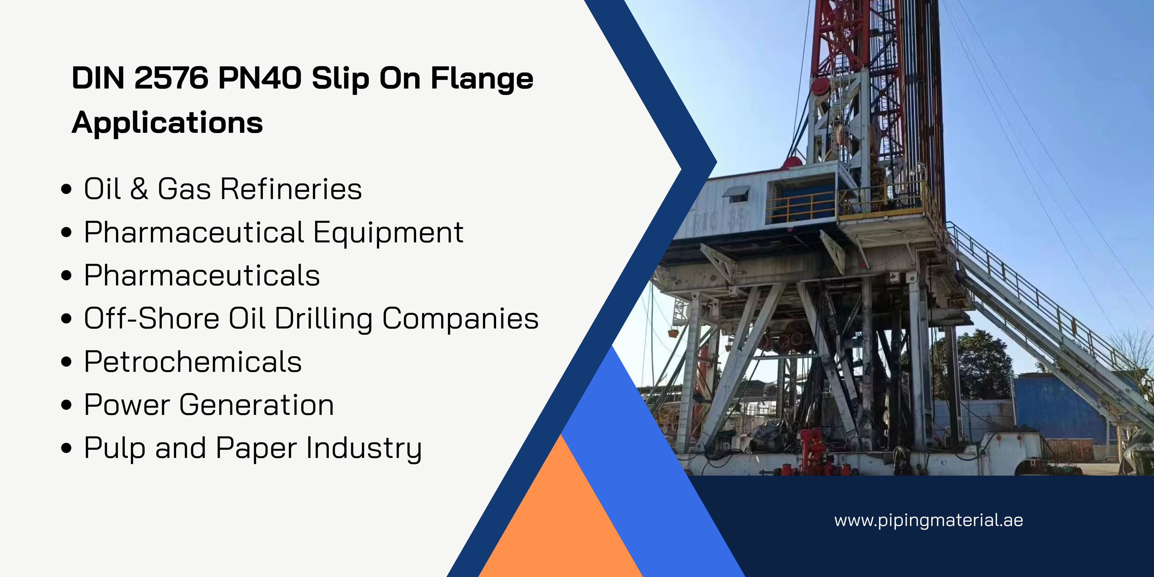 DIN 2576 PN40 Slip On Flange Applications 