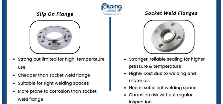 Distinguish Between Slip On & Socket Weld Flanges