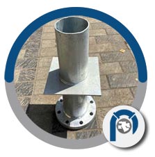 F310S stainless steel puddle flange