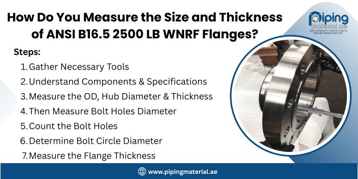 How Do You Measure the Size and Thickness of ANSI B16.5 2500 LB WNRF Flanges? How Do You Measure the Size and Thickness of ANSI B16.5 2500 LB WNRF Flanges?