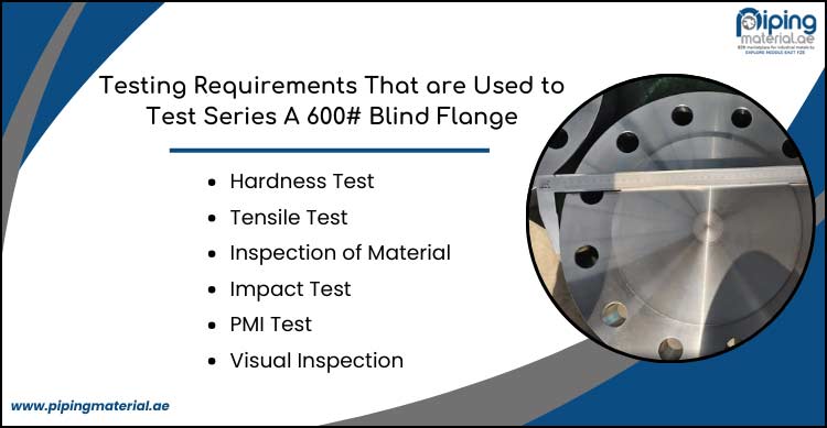 Testing Requirements for Series A 600# Blind Flange