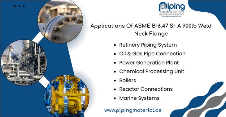 Applications Of ASME B16.47 Sr A 900lb Weld Neck Flange
