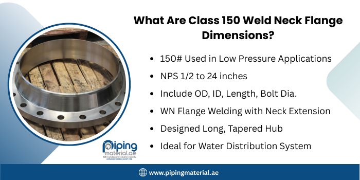 What Are Class 150 Weld Neck Flange Dimensions? What Are Class 150 Weld Neck Flange Dimensions?