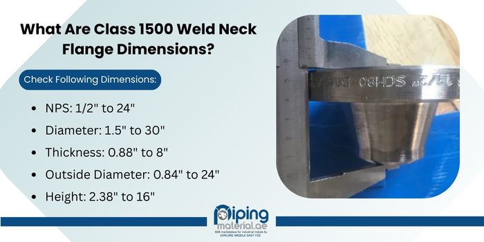 What Are Class 1500 Weld Neck Flange Dimensions?