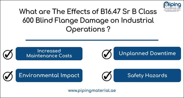 Effects of B16.47 Sr B Class 600 Blind Flange Damage on Industrial Operations