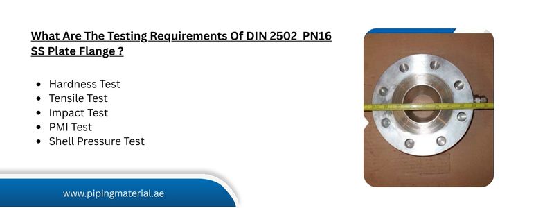  What Are The Testing Requirements Of DIN 2502  PN16 SS Plate Flange ?