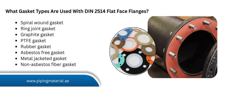  What Gasket Types Are Used With DIN 2514 Flat Face Flanges?
