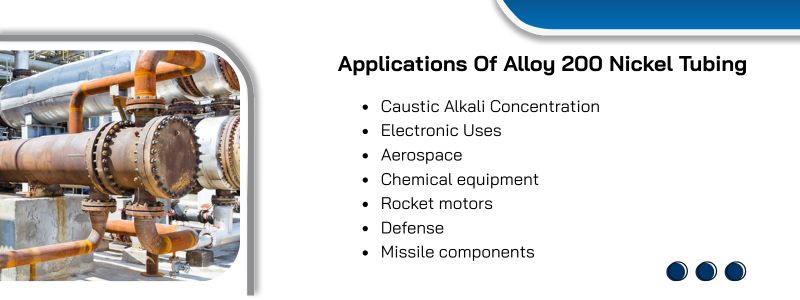 Applications Of Alloy 200 Nickel Tubing  
