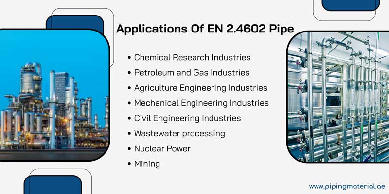 Applications Of EN 2.4602 Pipe