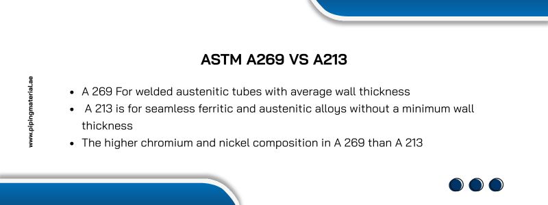ASTM A269 VS A213 ASTM A269 VS A213