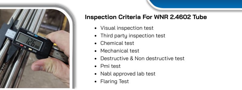Inspection Criteria For WNR 2.4602 Tube