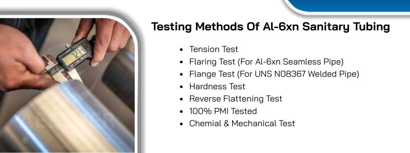Testing Methods Of Al-6xn Sanitary Tubing 