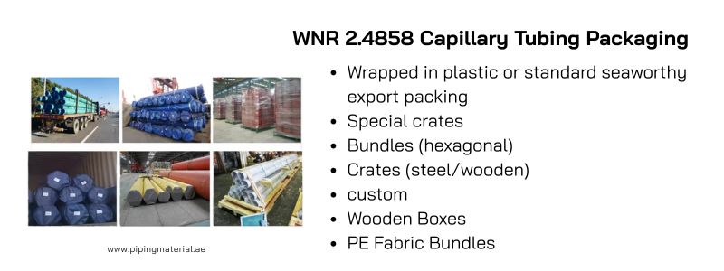 WNR 2.4858 Capillary Tubing Packaging