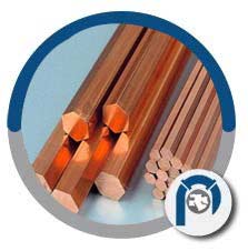 C145 Tellurium Copper Hex Bar 