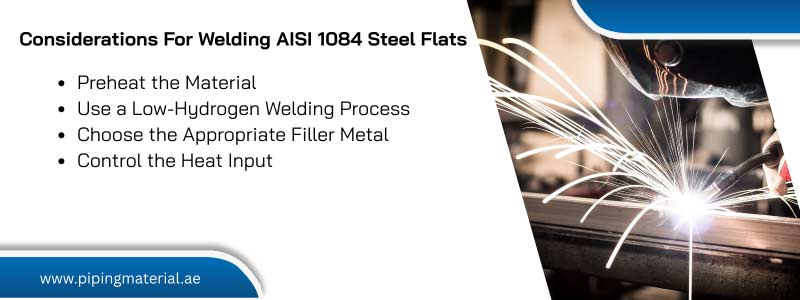 Considerations For Welding AISI 1084 Steel Flats
