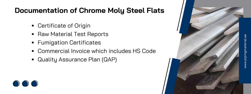 Documentation of Chrome Moly Steel Flats