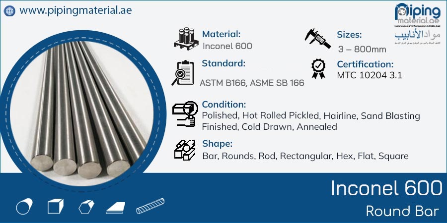 Inconel 600 Round Bar
