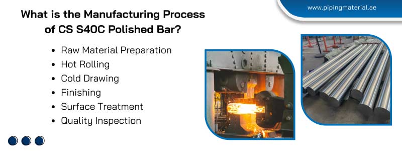 What is the Manufacturing Process of CS S40C Polished Bar?