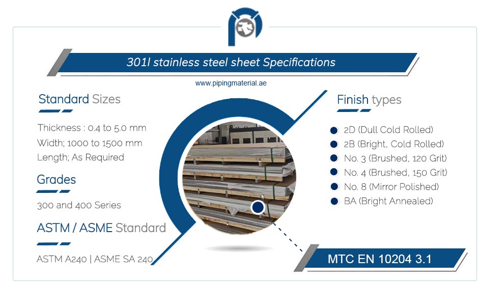 301l stainless steel sheet specifications 301l stainless steel sheet specifications