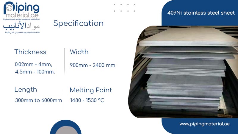 409Ni stainless steel sheet 409Ni stainless steel sheet