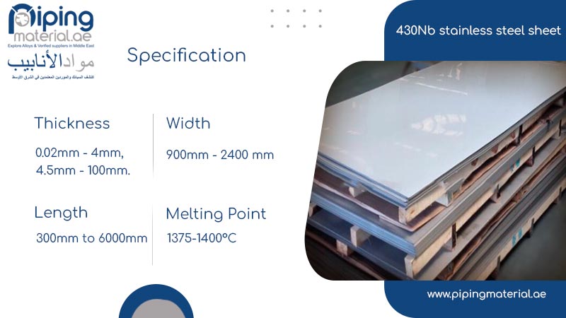 430Nb stainless steel sheet 430Nb stainless steel sheet