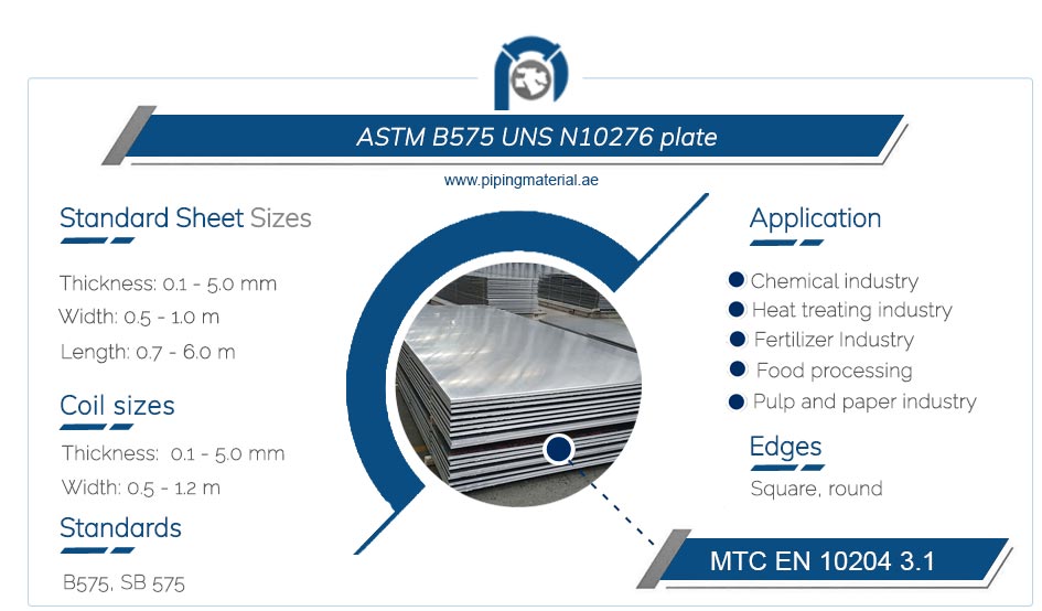 ASTM B575 UNS N10276 plate ASTM B575 UNS N10276 plate