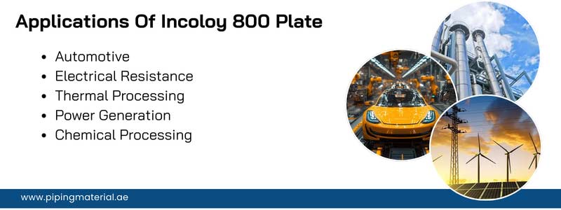 Incoloy 800 Plate Applications