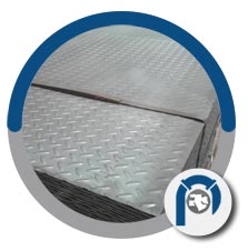 INOX 409Ni chequered plate INOX 409Ni chequered plate