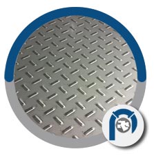 UNS S43940 Chequered Plate