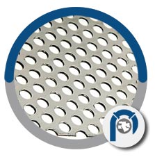White Aluminum perforated sheet
