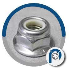 18-8 Stainless Steel Nylon Insert Flange Lock Nut 18-8 Stainless Steel Nylon Insert Flange Lock Nut