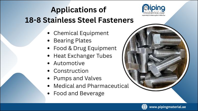 Applications of 18-8 Stainless Steel Fasteners