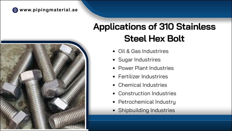 Applications of 310 Stainless Steel Hex Bolt Applications of 310 Stainless Steel Hex Bolt