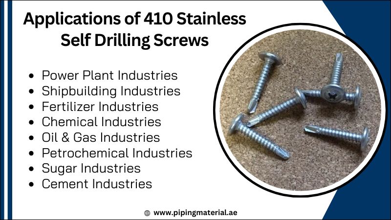 Applications of 410 Stainless Self Drilling Screws Applications of 410 Stainless Self Drilling Screws