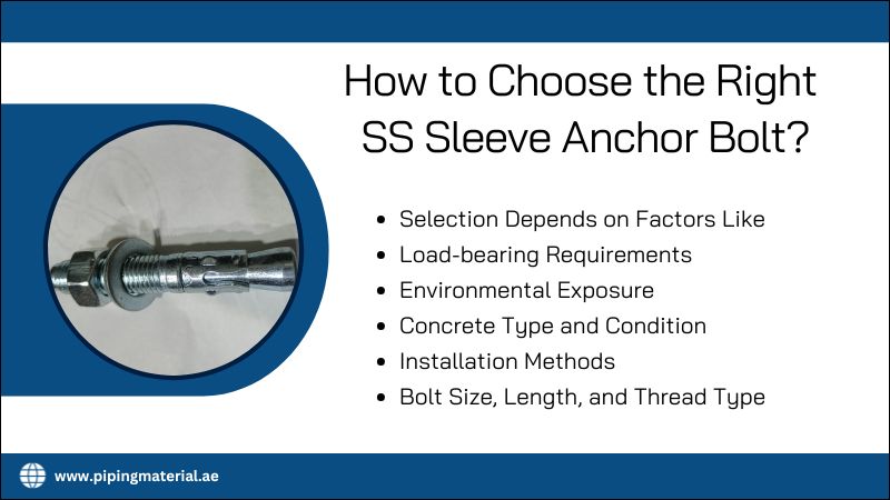 How to Choose the Right SS Sleeve Anchor Bolt?