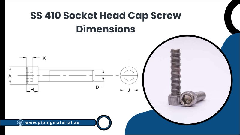 SS 410 Socket Head Cap Screw Dimensions Chart SS 410 Socket Head Cap Screw Dimensions Chart
