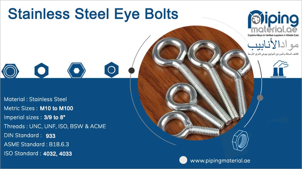 Stainless Steel Eye Bolts Stainless Steel Eye Bolts