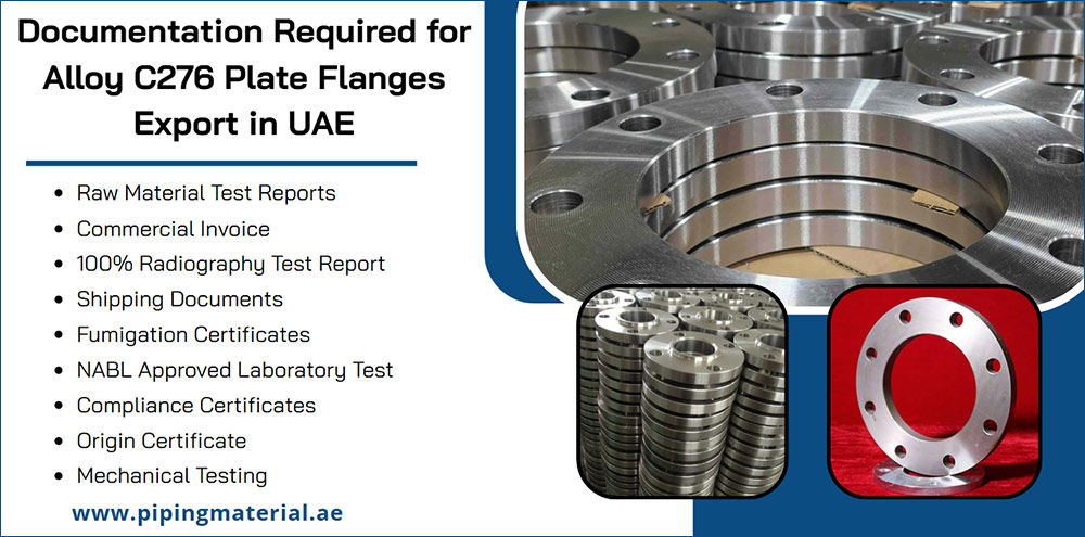 Documentation Required for Alloy C276 Plate Flanges Export in UAE