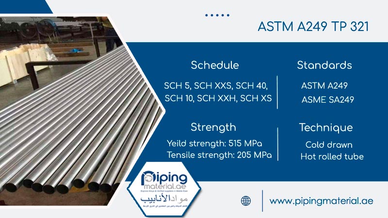 ASTM A249 TP321 Welded Tube ASTM A249 TP321 Welded Tube