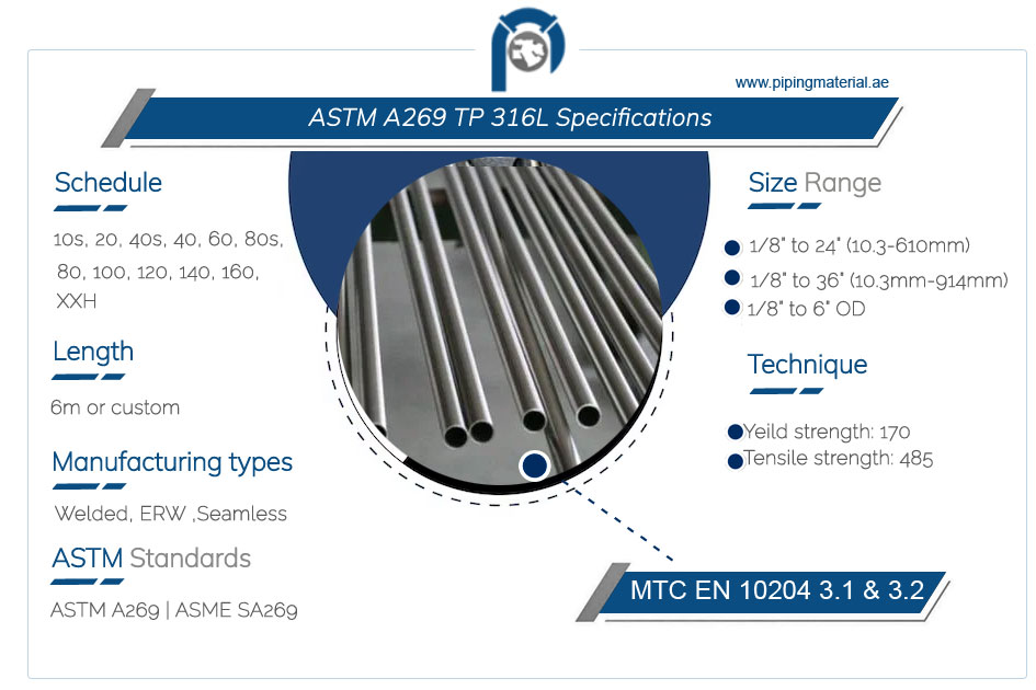 ASTM A269 TP316L Tube specification