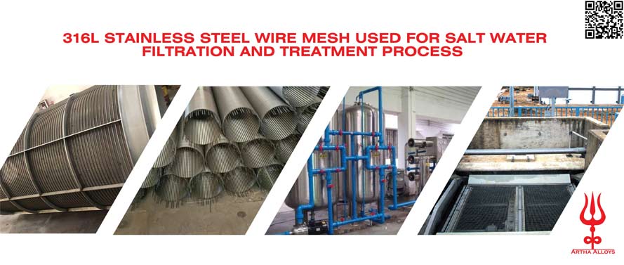 316L SS Wire Mesh is used for Salt Water Filtration and Treatment Process 316L SS Wire Mesh is used for Salt Water Filtration and Treatment Process
