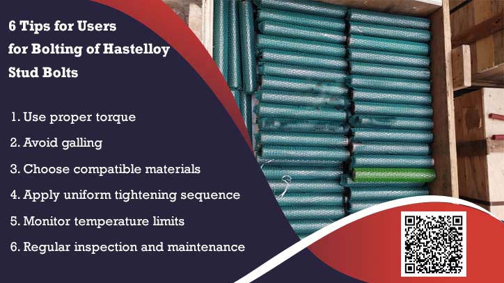 6 Tips for users for Bolting of Hastelloy Stud Bolts