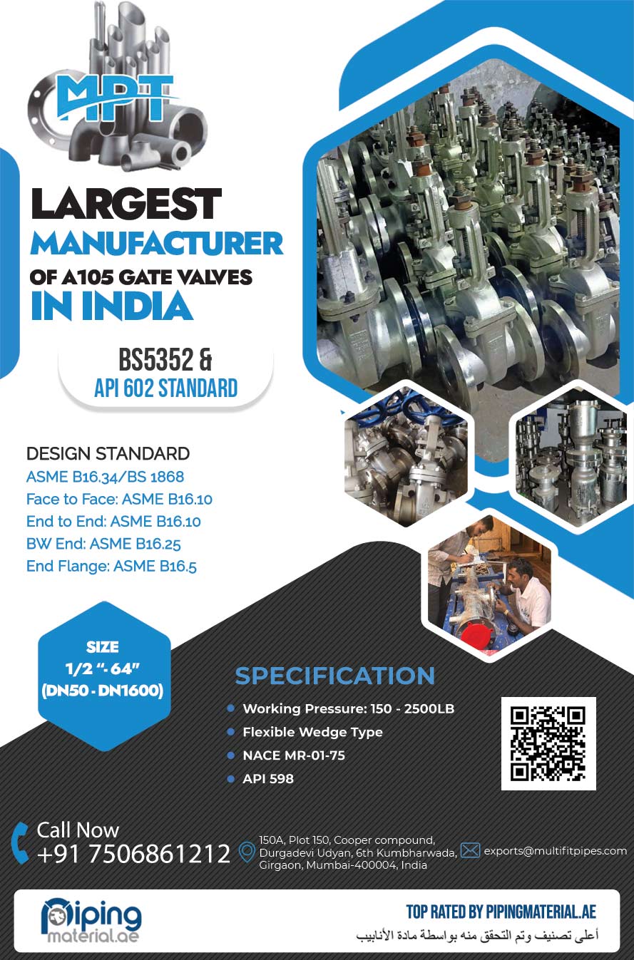 A105 Gate Valve Manufacturer in India