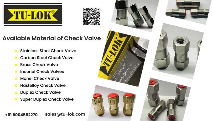 Available Material of Check Valve Available Material of Check Valve