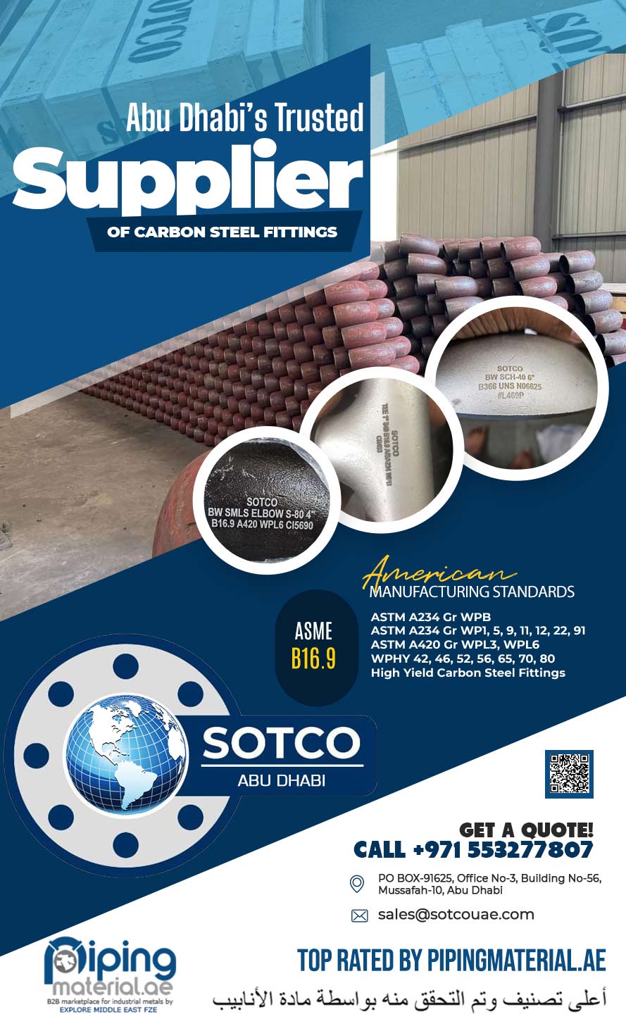 Carbon Steel Fittings Supplier in Abu Dhabi Carbon Steel Fittings Supplier in Abu Dhabi