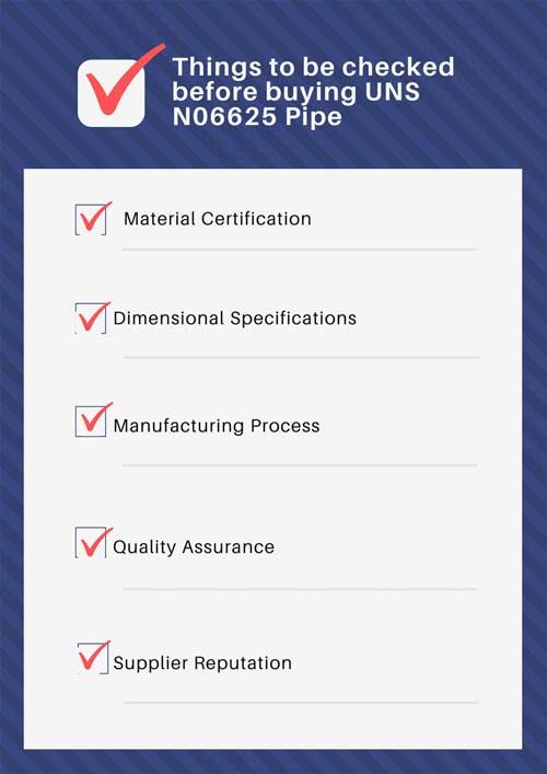 Check List to buy Inconel 625 Pipe Checklist to buy Inconel 625 Pipe