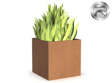 Corten Steel Pentagon Planter