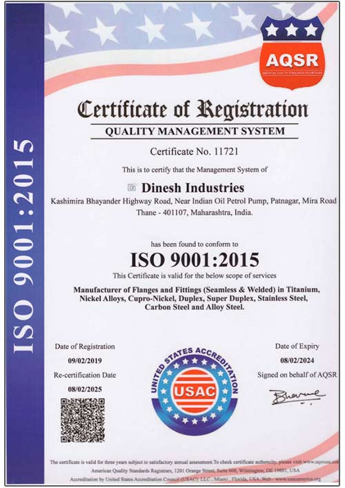 ISO 9001:2015 Certificate
