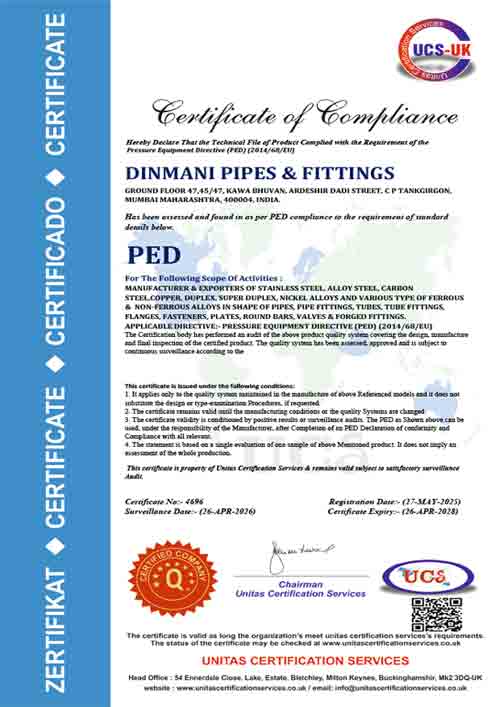 PED Certified